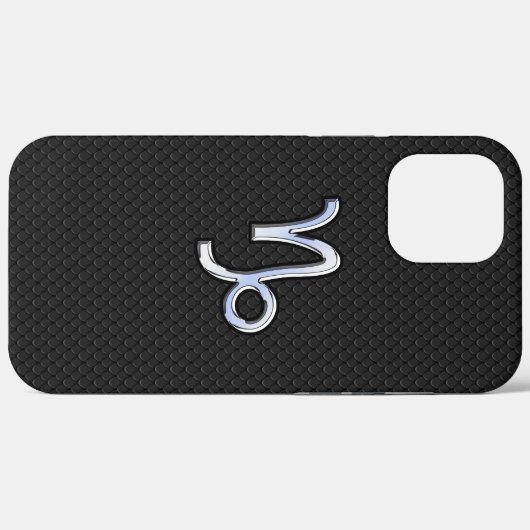 クロムのような山羊座〔占星術の〕十二宮図サインオンスネークスタイル Case-Mate iPhoneケース (裏面 (横))