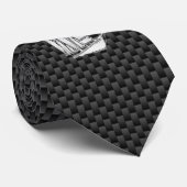 クロムのような帆船の炭素繊維スタイルプリント ネクタイ (ロール)