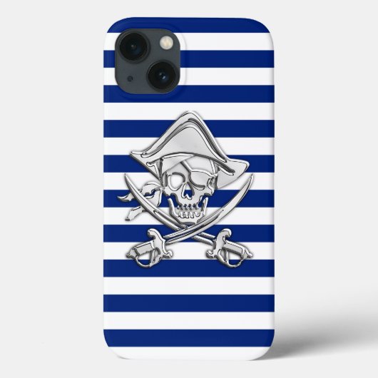 クロムのような海賊オン航海のストライプ Case-Mate iPhoneケース (裏面)