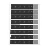 クロムのような蠍座〔占星術の〕十二宮図サインオンヘベリウス ラップアラウンドラベル (シート)