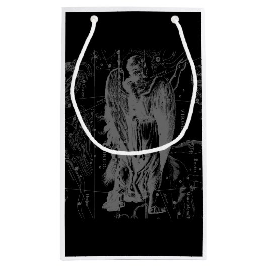 クロムのような《星座》乙女座〔占星術の〕十二宮図サインオンヘベリウス スモールペーパーバッグ (裏面)