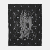 クロムのような《星座》乙女座〔占星術の〕十二宮図サインオンヘベリウス フリースブランケット (正面)