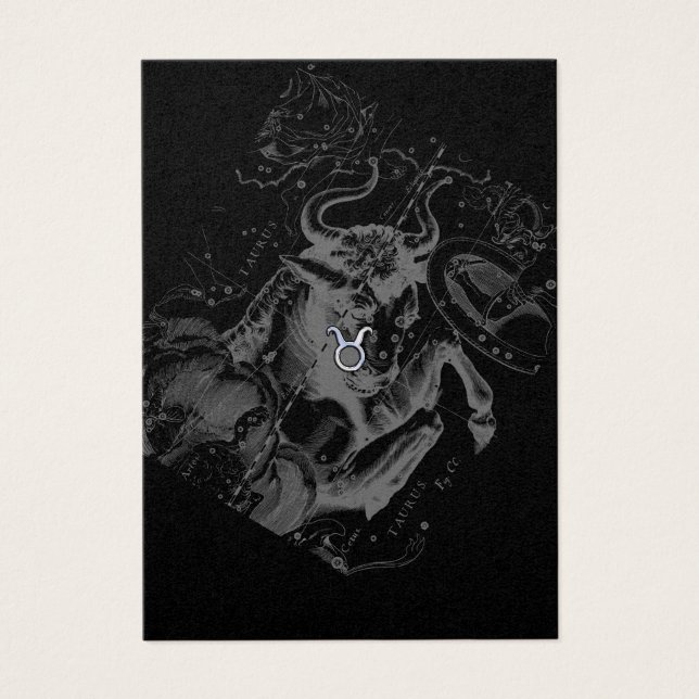 クロムのようなTaurus〔占星術の〕十二宮図サインオンヘベリウス (正面)