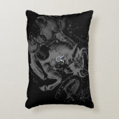 クロムのようなTaurus〔占星術の〕十二宮図サインオンヘベリウス アクセントクッション (正面(垂直))