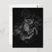 クロムのようなTaurus〔占星術の〕十二宮図サインオンヘベリウス ポストカード (正面/裏面)