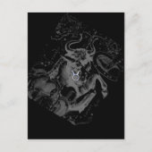 クロムのようなTaurus〔占星術の〕十二宮図サインオンヘベリウス ポストカード (正面)