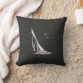 クロムはカーボン繊維のヨットを好みます クッション (ブランケット)