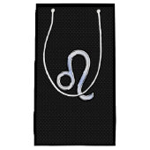 クロムはスネークスキンの装飾のレオの(占星術の)十二宮図の印を好みます スモールペーパーバッグ (正面)