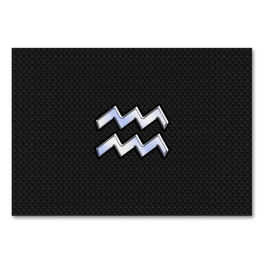 クロムはヘビのアクエリアスの(占星術の)十二宮図の印を好みます テーブルナンバー (正面)