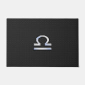 クロムは天秤座の(占星術の)十二宮図の記号のスネークスキンの装飾を好みます ドアマット (正面)