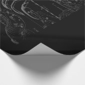 クロムは蟹座の(占星術の)十二宮図の星座Heveliusを好みます ラッピングペーパー (角)