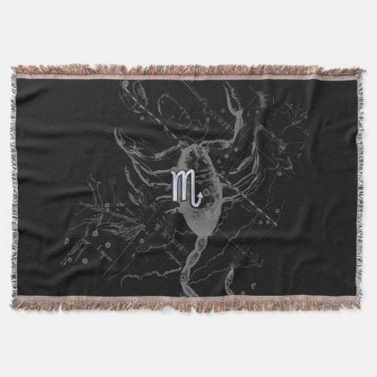 クロムはHeveliusの蠍座の(占星術の)十二宮図の印を好みます スローブランケット (正面)