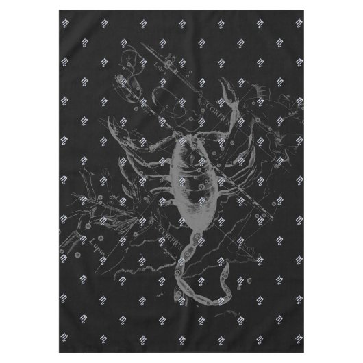 クロムはHeveliusの装飾の蠍座の(占星術の)十二宮図の印を好みます テーブルクロス (正面)