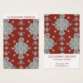 クロムウェルイヤリングネックレスジュエリー表示カード (正面&裏面)