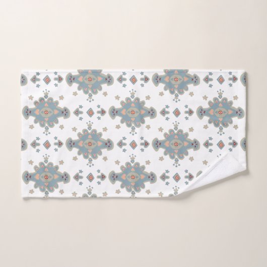 クロムウェルカーペットモダンプリントペルシャ柄 バスタオルセット (ハンドタオル)