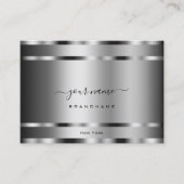 クロムエエレガントフェクトシルバーカラープロフェッショナル 名刺 (正面)