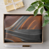 クロムオレンジのフラクタル抽象芸術デ素晴らしコパージュ 薄葉紙 (ギフト)