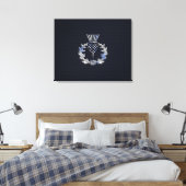 クロムオンカーボンファイバープリントスコティスル キャンバスプリント (インサイチュ (寝室))