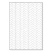 クロムオンホワイトニットリボン認識度プリント テーブルナンバー (裏面)