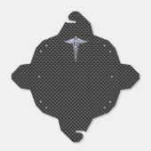 クロムカドゥセウス医療シンボル炭素繊維デコール フェイバーボックス (折り畳みなし)