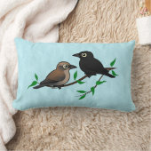 クロムクドリモドキの組 ランバークッション (ブランケット)