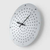 クロムグレート顔 ラージ壁時計 (傾斜)