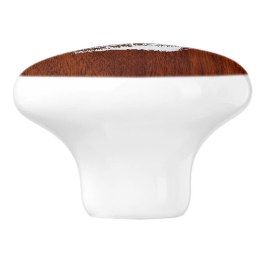 クロムサイボートオンマホ航海のガニーグレインプリント セラミックノブ (側面)