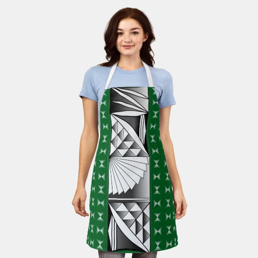 クロムサンライズオンエバーグリーン エプロン (着用した状態)