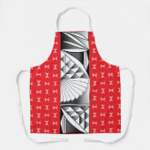 クロムサンライズ（赤） エプロン (正面)