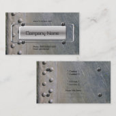 クロムシルバーグレーメタルカンパニーイメージ 名刺 (正面/裏面)