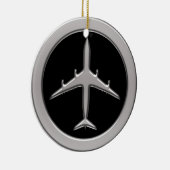 クロムジェット機 セラミックオーナメント (右)