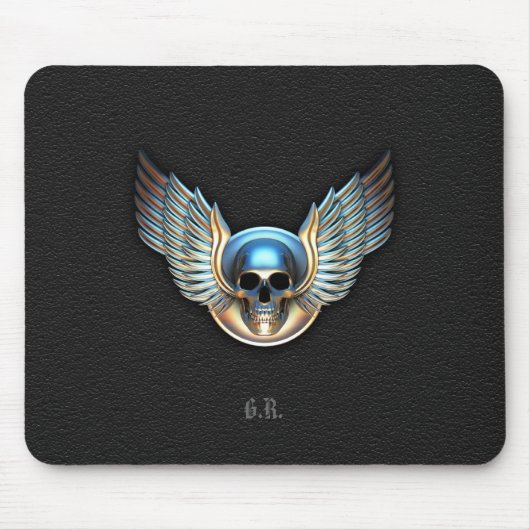 クロムスカルとウイングマウスパッド マウスパッド (正面)