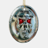 クロムスカルダマスクドアハンガー セラミックオーナメント (右)