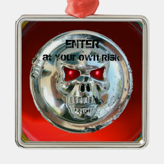 クロムスカルドアハンガー メタルオーナメント (正面)