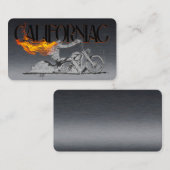 クロムスタイリッシュオートバイ名刺 名刺 (正面/裏面)