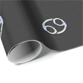 クロムスタイルがん〔占星術の〕十二宮図記号 ラッピングペーパー (ロールコーナー)