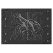 クロムスタイルがん〔占星術の〕十二宮図Hevelius 1690サイン テーブルクロス (正面(横))