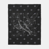 クロムスタイルがん〔占星術の〕十二宮図Hevelius 1690サイン フリースブランケット (正面)