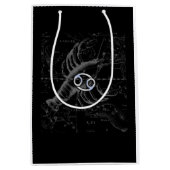 クロムスタイルがん〔占星術の〕十二宮図Hevelius 1690サイン ミディアムペーパーバッグ (正面)