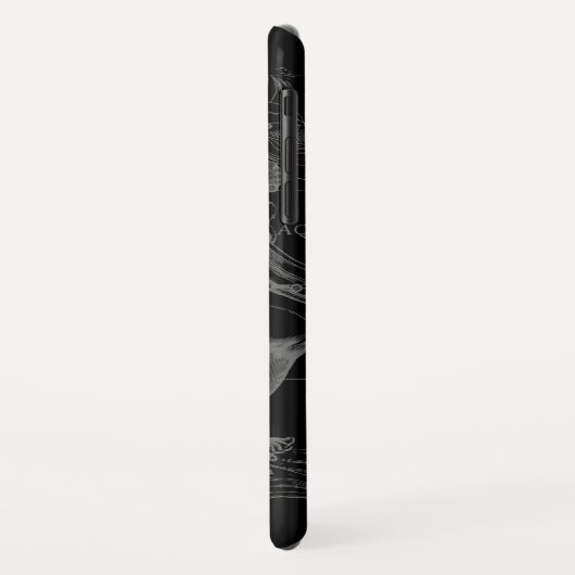 クロムスタイルアクエリアス〔占星術の〕十二宮図サインオンヘベリウス Case-Mate iPhoneケース (裏面/左)