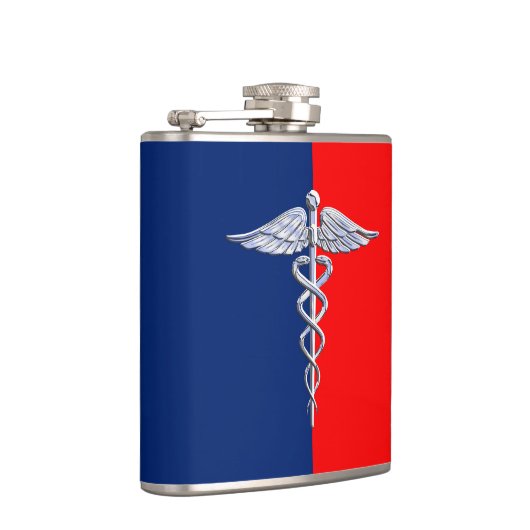 クロムスタイルカデュセス医療シンボルリーグ フラスク (右)