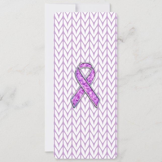 クロムスタイルクリスタルピンクリボン認識度ニット (正面)