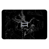 クロムスタイルジェミニ〔占星術の〕十二宮図サインオンヘベリウス マグネット (横)