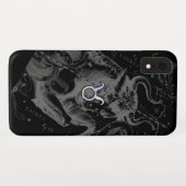 クロムスタイルタウロス〔占星術の〕十二宮図サインオンヘベリウスブラック Case-Mate iPhoneケース (裏面(横))