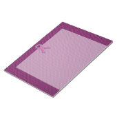 クロムスタイルピンクリボン認識度炭素繊維 ノートパッド (アングル)