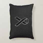 クロムスタイルブラックリボン認識度デコール アクセントクッション (正面(垂直))