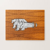 クロムスタイルライトハウスオンチークウッドデコール ジグソーパズル (横)