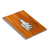 クロムスタイルライトハウスオンチークウッドデコール ノートブック (右側)