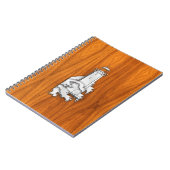 クロムスタイルライトハウスオンチークウッドデコール ノートブック (左側)