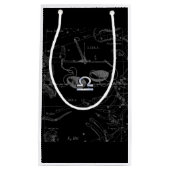 クロムスタイルリブラ〔占星術の〕十二宮図サインオンヘベリウス スモールペーパーバッグ (正面)